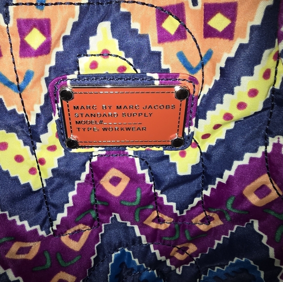 Marc By Marc Jacobs Quilted Pattern Tote Bag - Multicolor EUC - Picture 2 of 13